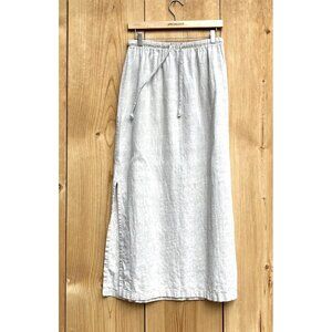 Sunbelt Tan Long Linen Straight Skirt Sz Small